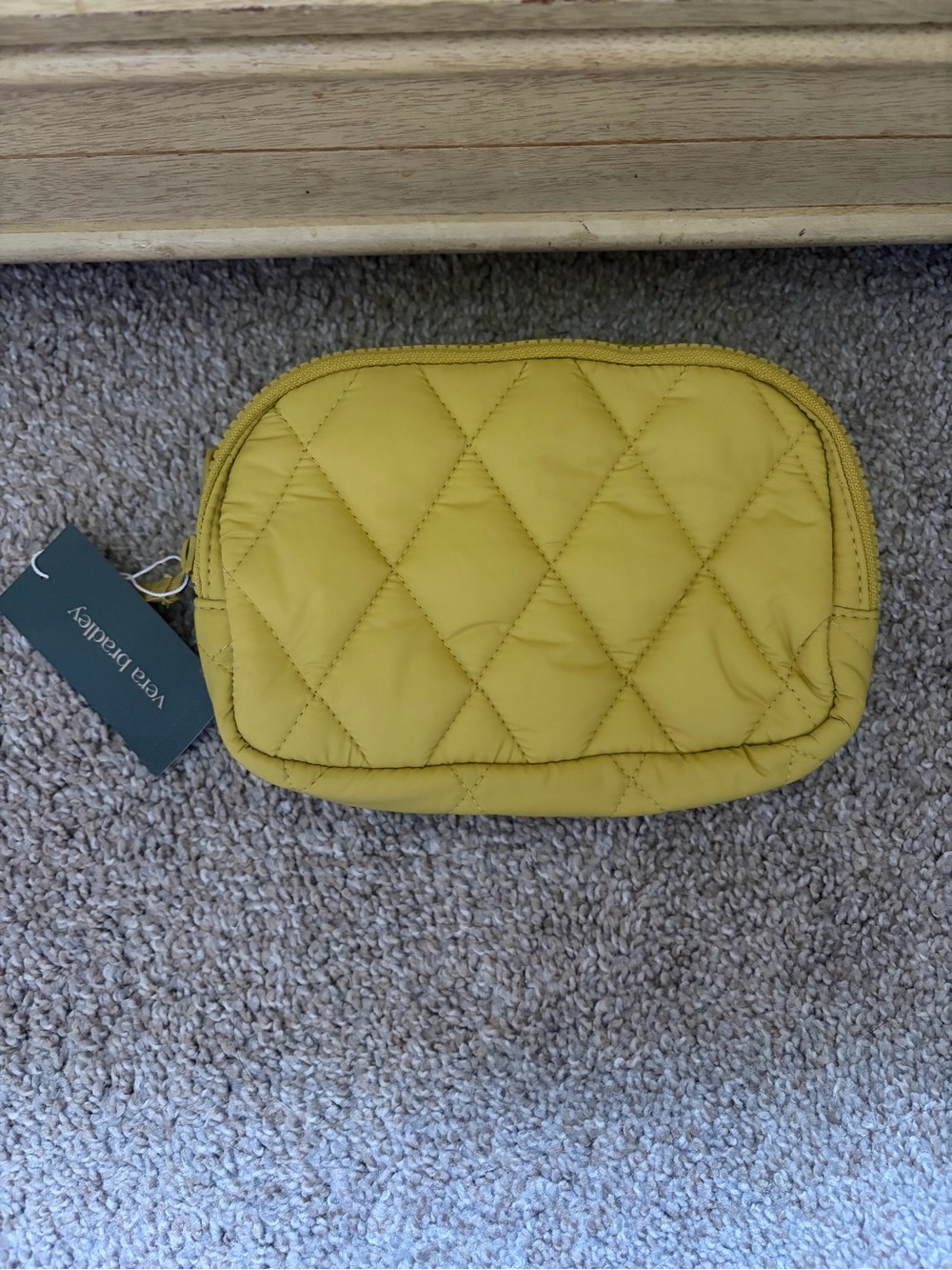 Vera Bradley Quilted Yellow Shoulder Bag